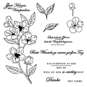 German Transparent Clear stamp and cutting dies DIY Silicone Seals Scrapbooking /Card Making/Photo Album Decoration