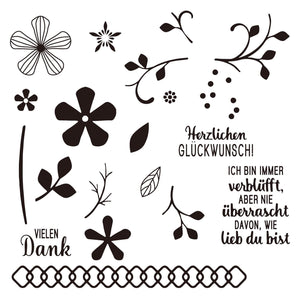 German Transparent Clear stamp and cutting dies DIY Silicone Seals Scrapbooking /Card Making/Photo Album Decoration