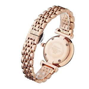 Drop Shipping Silver Rose Gold Stainless Steel Bracelet Watch Women Fashion Womens Quartz Watches Ladies Clock Female gift XFCS