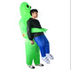 Oiko Store  2018 New Inflatable Costume green alien Adult kids Funny Blow Up Suit Party Fancy Dress unisex costume Halloween Costume