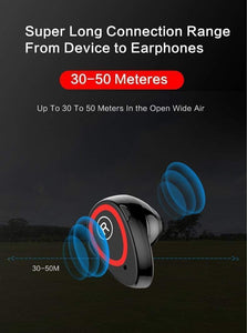 Oiko Store  2019 Bluetooth TWS Earbuds With Blood Pressure Heart Rate Monitoring Smart Watch Sports Wristband Earphone For Android IOS
