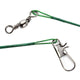 Oiko Store  20Pcs/lot Steel Wire Leader With Swivel Fishing Accessory 3 Colors Olta Leadcore Leash 15CM 20CM 30CM Fishing Line PJ57