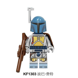 Building Blocks Wars Bricks Darth Vader Yoda Rey PoE Dameron Mandalorian Jango Fett Drabatan Action Figures Kids Toys KF6111