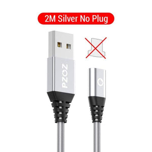 PZOZ 1M 2M Magnetic Cable Micro usb Type C Fast Charging Microusb Type-C Magnet Charger Wire usb c For iphone 11 X Xr usb cable