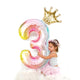 2pcs/lot 32inch Number Foil Balloons Digit air Ballon Kids Birthday Party Festival Party anniversary Crown Decor Supplies