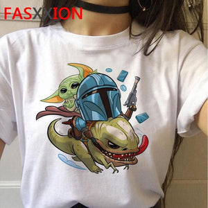 Baby Yoda Mandalorian T Shirt Men/women Harajuku Star Wars T-shirt Satanist moive graphic tees men Tshirt Male 80s Top