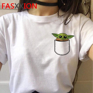 Baby Yoda Mandalorian T Shirt Men/women Harajuku Star Wars T-shirt Satanist moive graphic tees men Tshirt Male 80s Top