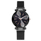 Luxury Starry Sky Stainless Steel Mesh Bracelet Watches For Women Crystal Analog Quartz Wristwatches Ladies Sports Dress Clock