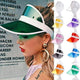 2019 Newest Fashion Summer PVC Sun Hat Plastic Visor Party Casual Hat Clear Plastic Adults Sunscreen Cap visera plastico
