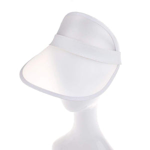 2019 Newest Fashion Summer PVC Sun Hat Plastic Visor Party Casual Hat Clear Plastic Adults Sunscreen Cap visera plastico