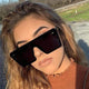 2019 Flat Top Oversize Square Sunglasses Women Fashion Retro Gradient Sun Glasses Men Blue Big Frame Vintage Eyewear UV400