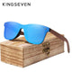 KINGSEVEN 2019 Mens Sunglasses Polarized Walnut Wood Mirror Lens Sun Glasses Women Brand Design Colorful Shades Handmade