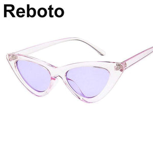 cat eye shade for women fashion sunglasses brand woman vintage retro triangular cateye glasses oculos feminino sunglasses Sexy