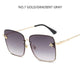 Luxury Square Bee Sunglasses Women Men Retro Brand designer Metal Frame Oversized Sun Glasses Female Grandient Shades Oculos