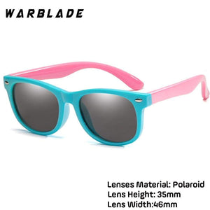 WarBlade New Kids Polarized Sunglasses TR90 Boys Girls Sun Glasses Silicone Safety  Glasses Gift For Children Baby UV400 Eyewear