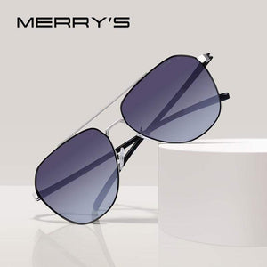 MERRYS DESIGN Men Classic Pilot Sunglasses Aviation Frame HD Polarized Sunglasses For Driving TR90 Legs UV400 Protection S8057