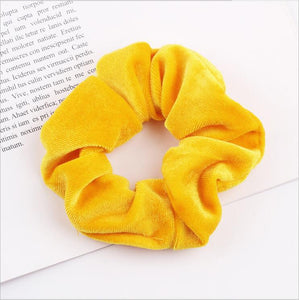 33Colors Korea Velvet Hair Scrunchie Elastic Hair Bands Solid Color Women Girls Headwear Ponytail Holder Hair Accessories