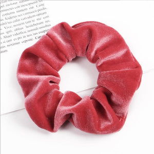 33Colors Korea Velvet Hair Scrunchie Elastic Hair Bands Solid Color Women Girls Headwear Ponytail Holder Hair Accessories