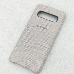 New Ultral Thin Skin Leather Canvas Phone Case for Samsung Galaxy S10 Plus S10E S10+ Back Cover