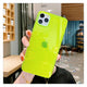 Neon Fluorescent Color Phone Cases For iphone 11 Pro Max XR X XS Max 7 8 7plus 8plus Back Cover Fashion Transparent Soft Cases