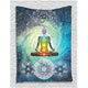 Polyester Indian Mandala Wall Hanging Tapestry 200X130cm Bohemian Bedspread Throw Blanket Dorm Yoga Mat Home Room Decoration