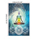 Polyester Indian Mandala Wall Hanging Tapestry 200X130cm Bohemian Bedspread Throw Blanket Dorm Yoga Mat Home Room Decoration