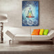 Polyester Indian Mandala Wall Hanging Tapestry 200X130cm Bohemian Bedspread Throw Blanket Dorm Yoga Mat Home Room Decoration
