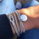 Oiko Store  4257 30 Styles Mix Turtle Heart Pearl Wave LOVE Crystal Marble Charm Bracelets for Women Boho Tassel Bracelet Jewelry Wholesale