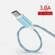 Glowing Cable Mobile Phone Charging Cables LED light Micro USB Type C Charger for iPhone X Samsung Galaxy S8 S9 Charge Wire Cord