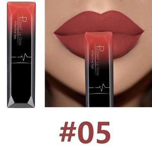 Oiko Store  5 Hot Sales Waterproof Nude Matte Velvet Glossy Lip Gloss Lipstick Lip Balm Sexy Red Lip Tint 21 Colors Women Fashion Makeup Gift