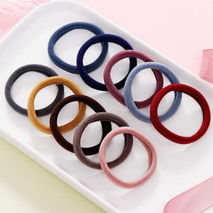 50/100PCS Women Girls 4CM Candy Colors Nylon Elastic Hair Bands Ponytail Holder Rubber Bands Scrunchie Headband Hair Accessories