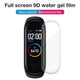 5Pcs Hydrogel Protective Tempered Film for Xiaomi Mi Band 4 Protection Film Full Screen Permeability Film HD Explosion (5pcs)