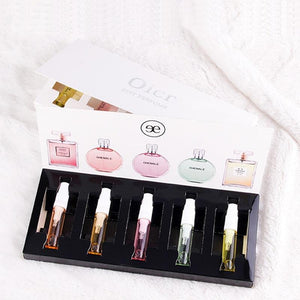 5pcs/Set Women Perfume Atomizer Perfumed Valentine's Day present Fashion Lady Flower Fruit Fragrance Perfume with Box