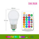 110V 220V E27 RGB LED Bulb Lights 5W 10W 15W RGB Lampada Changeable Colorful RGBW LED Lamp With IR Remote Control+Memory Mode