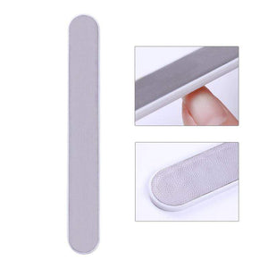 1 Pc Half-Moon-Shaped Nail File Nail Buffer Washable Grinding Polishing Sanding Buffing Manicure Pedicure Nail Art Tools