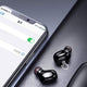 6D Wireless Earphone Bluetooth V5.0 Sports Wireless In-Ear LED Display Wireless Stereo Earbuds with Microphone HiFi  Headset (Black)