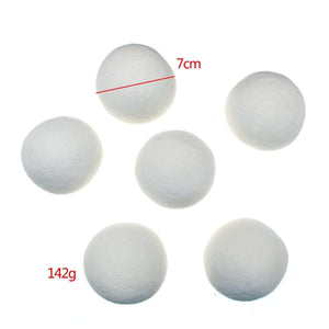 6pcs/pack Laundry Clean Ball Reusable Natural Organic Laundry Fabric Softener Ball Premium Organic Wool Dryer Balls