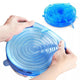 6PCS Silicone Stretch Lids Universal Silicone Food Wrap Bowl Pot Lid Silicone Cover Pan Cooking Kitchen Accessories