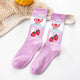 Creative High Quality Fashion Harajuku Kawaii Happy Women Socks milk Food painting Strawberry Animal Print Funny Socks Cute Sock