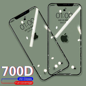 700D Full Cover Tempered Glass For iPhone 11 Pro Max Glass X XS Max XR Screen Protector Glass On For iPhone 6 6s 7 8 Plus X Film