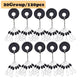 Oiko Store  A   20pcs 20Group 120pcs/set Tackle Resistance Space Not To Hurt The Line Vertical Beans Rod Clip/o-shaped Fishing Accessories PJ-303
