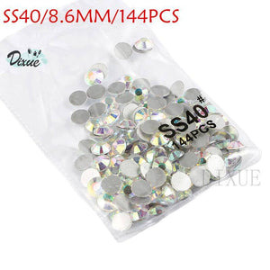 High light AAA rhinestone crystal AB clear SS3-SS40(1.3mm-8.4mm) Non Hotfix flatback Rhinestones for Nails 3D nail art  gems045