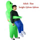 Oiko Store  Adult Size / One Size 2018 New Inflatable Costume green alien Adult kids Funny Blow Up Suit Party Fancy Dress unisex costume Halloween Costume