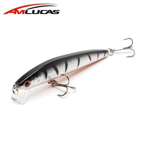 Oiko Store  Amlucas Fishing Lure Hard Bait 9.5cm 9g Minnow Crankbait Wobblers Peche Bass Artificial Baits Pike Carp Lures Swimbait WW165