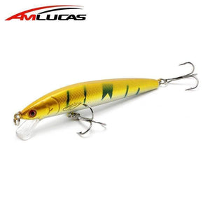 Oiko Store  Amlucas Fishing Lure Hard Bait 9.5cm 9g Minnow Crankbait Wobblers Peche Bass Artificial Baits Pike Carp Lures Swimbait WW165