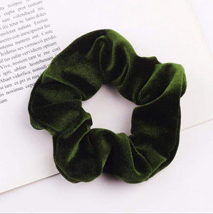 33Colors Korea Velvet Hair Scrunchie Elastic Hair Bands Solid Color Women Girls Headwear Ponytail Holder Hair Accessories