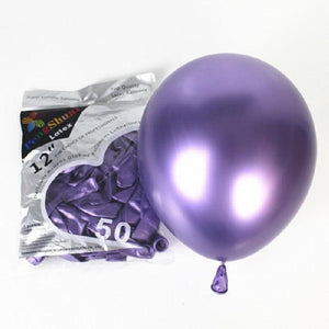 10PCS 12inch silver gold Metallic Latex Balloons Pearly Metal balloon Gold Colors Globos Wedding Birthday Party Supplies Balloon