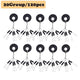 Oiko Store  B  20pcs 20Group 120pcs/set Tackle Resistance Space Not To Hurt The Line Vertical Beans Rod Clip/o-shaped Fishing Accessories PJ-303
