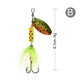 Oiko Store  B Peche Spinner Fishing Lures Wobblers CrankBaits Jig Shone Metal Sequin Trout Spoon With Feather Hooks for Carp Fishing Pesca