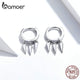 bamoer Punk Dangle Earrings for Women and Men 925 Sterling Silver Unique Design Stylish Unisex Jewelry Pendientes SCE779